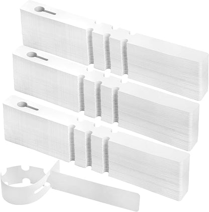 Foraineam 600 Pcs Hanging Plant Tree Tags White Plastic Plant Markers Labels Wrap Around Nursery Garden Plant Tags