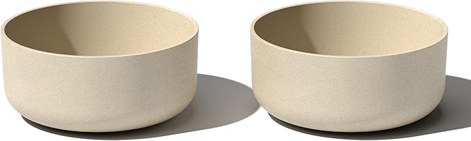 Veradek Mason Series Kona Bowl Planter - Round Planter for Indoor or Outdoor Tabletop/Balcony | Durable Plastic-Stone Composite Material | Modern Décor for Flowers, Succulents, Small Plants