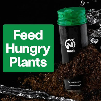 Noot 'Keep House Plants Alive' Bio-Organic Plant Food Liquid Fertilizer, Makes 3.5 Gallons, Root Boosting Mycorrhizae, Fast Growth for Monstera, Aroid, Succulent, Orchid - Use Every Watering (1 Vial)
