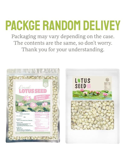 Farmer Queen Dried Lotus Seeds 8 Ounce for Tea & Baking Rich In Methionine Good for Gut health and Diet