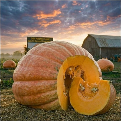 20 Dill’s Atlantic Giant Pumpkin Seeds – Cucurbita Maxima, Extra Large Pumpkin Seeds for Garden, Backyard Growing & Giant Harvest