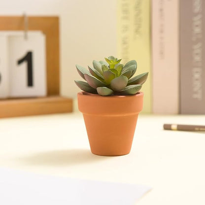 Fcacti 27 Pcs Small Mini Clay Pots 2.1'' Terracotta Pot Clay Ceramic Pottery Planter Cactus Flower Pots Succulent Nursery Pots- Great for Window Boxes, Cactus, Plants, Crafts, Wedding Favors