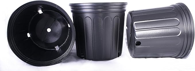 12 New Plastic Nursery 3 Gallon Trade Pot ~ Actual Volume: 2.296 Gallons