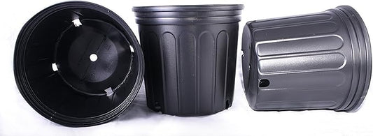 12 New Plastic Nursery 3 Gallon Trade Pot ~ Actual Volume: 2.296 Gallons