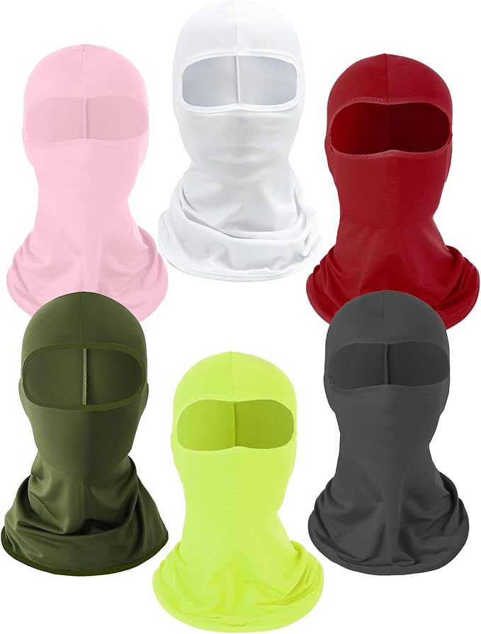 Xeoxarel 6 Pack Balaclava Ski Mask for Men/Women, Full Face Cover