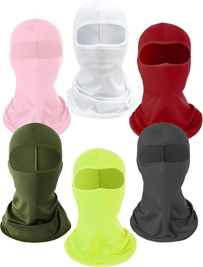 Xeoxarel 6 Pack Balaclava Ski Mask for Men/Women, Full Face Cover