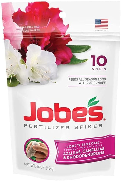 Jobe'S Plant Food Azalea , Camellias & Rhododenron Spikes 9-8-7 Spike 10 / Pack
