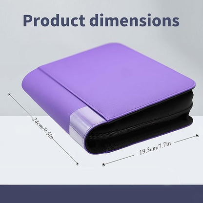 greeting card book organizer,christmas card photo album,birthday card organizer binder,for greeting card box keepsake storage and display,holds 84 cards (violet)