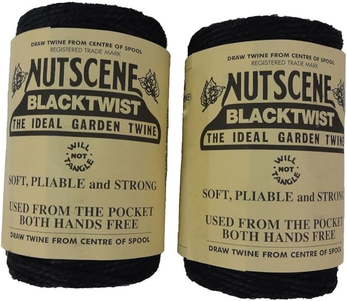 Bosmere K807BL 2-Pack Nutscene Colored 3-Ply Twine, 394-Feet per Spool, Black