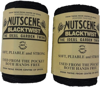 Bosmere K807BL 2-Pack Nutscene Colored 3-Ply Twine, 394-Feet per Spool, Black