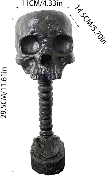 Skull Planter Gothic Skull Vase, Resin Skulls Bowl with Spine Stand Spooky Halloween Skeleton Tall Planters Centerpiece for Gothic Home Decor, Flower Pot, Candy Bowl