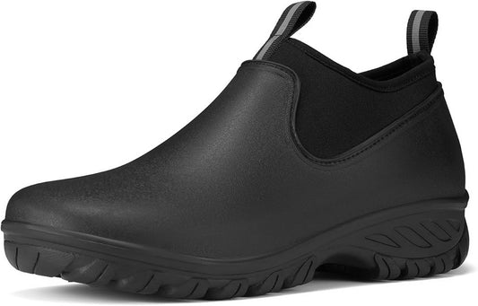 HISEA Women's Ankle Rain Boots Waterproof Rubber Garden Shoes Outdoor