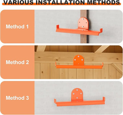 1 Pack Backpack Blower Rack, Heavy Duty Anti-Scratch Leaf Blower Hanger with Hose Holder, Backpack Sprayer Wall Mount for Garage, Warehouse & Outdoor Tool Storage