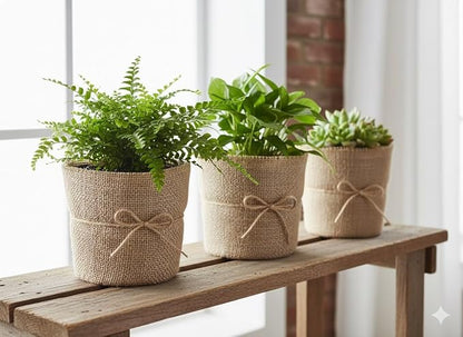 AAYU 36" X 8-Yards Burlap Fabric, Jute-Burlap Planter Liner | Rolls 36 inch X 24 feet Garden Fabric Weed Barrier Heavy (7oz) Landscape Edging Window Planters 3ft Wide