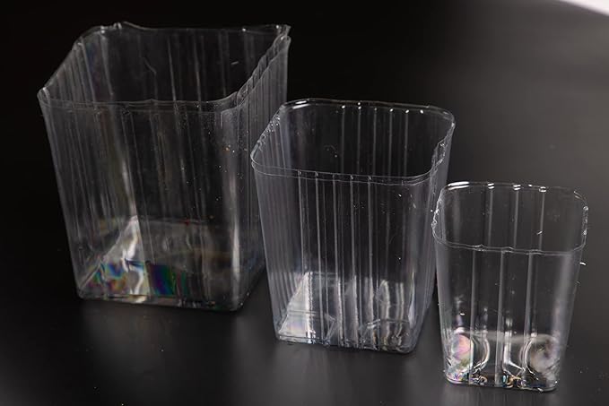 Clear Plastic Liner Inserts for Wood Boxes and Planters (5”x 5.75”) (Sell in Pack of 12) (to fit Square 6" Planter) (L060606)