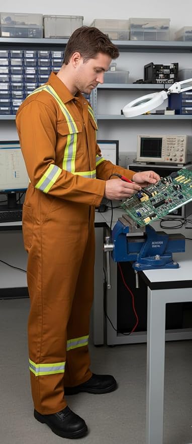Just In Trend Mens Flame Resistant FR Coverall with multiple options