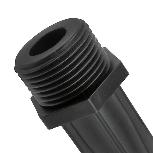 Lovelysp 1PCS Black 3/4 Inch Irrigation Venturi Tube Fertilizer Injector Venturi Fertilizer Applicator Syringe for Outdoor Garden Agricultural Irrigation Equipment and Tools