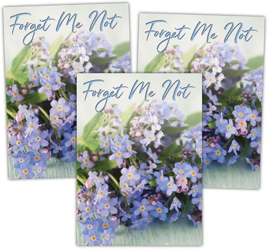 Seed Needs, Set of 20 Forget-Me-Not Remembrance Seed Packet Favors (Packets are Already Filled) Great for Memorials, Funerals, Special Events or Baby Showers