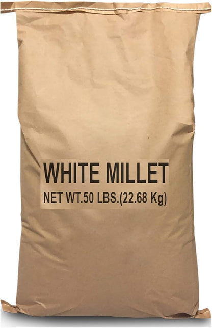 84075 White Proso Millet Wild Bird Food, 50-Pound