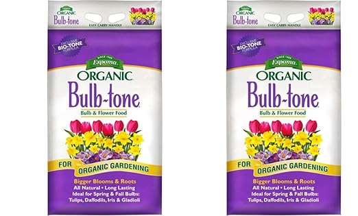 Espoma Organic Bulb-Tone 3-5-3 Natural & Organic Fertilizer and Plant Food for All Spring and Fall Bulbs. 18 lb. Bag. Use for Planting & Feeding to Promote Vibrant Blooms - Pack of 2