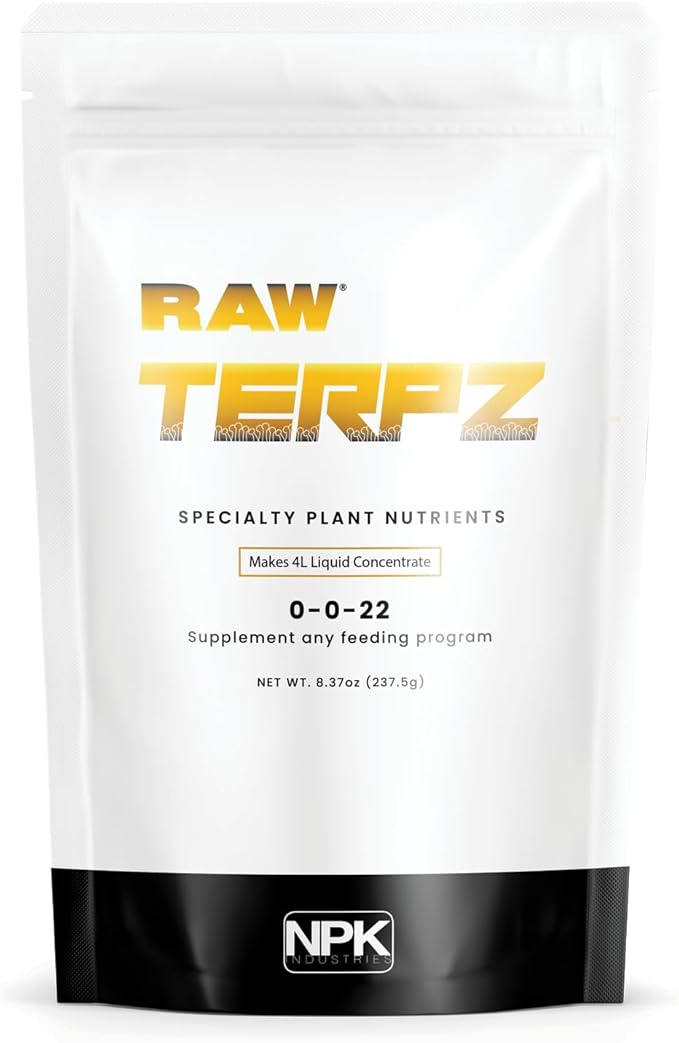 RAW Terpz Water Soluble Potassium Magnesium Fertilizer | Sulfate Mineral Supplement for Bloom Flowering & Fruiting Plants | Chloride Free Potash Formula