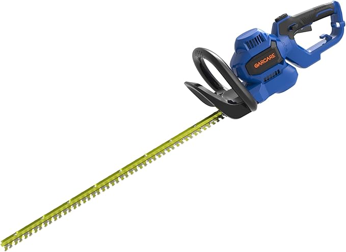 GARCARE 24-Inch Hedge Trimmer Corded - 4.5 Amp Electric Bush Cutter with Dual-Action Blades and Safety Lock Bush Trimmer for Thick Branches Hedges and Shrubs