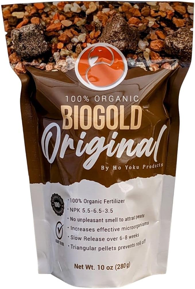 BioGold Bonsai Fertilizer Pellets - Time Released Fertilizer + Plant Food That Will Not Harm Plants or Encourage Mold Growth