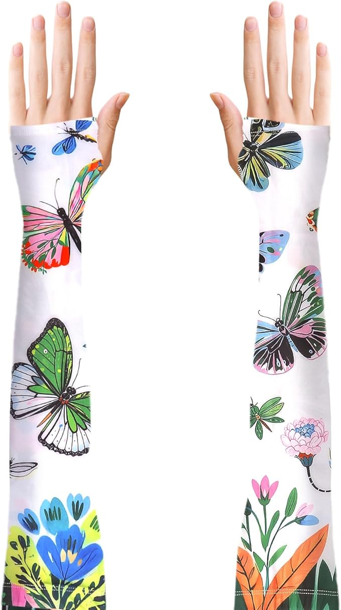 Ultra-Thin Sun Protection Security Gardening Sleeves Flowers Thorn Proof Cooling Arm Sleeves to Cover Arms