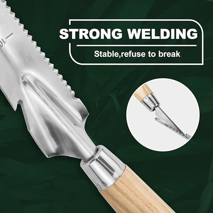 Hand Weeder Trowel Garden Weed Puller Weed Pulling Tool Hand Weeder Cutter Tool for Gardening Weeding Digging Cutting Transplanting Measuring Planting Removing Multi Use Garden Weed Picker Hand Tool