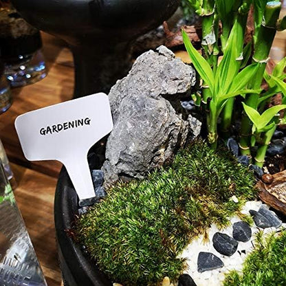 KINGLAKE 300 Pcs 6 x 10cm Plastic Plant T-Type Tags Nursery Garden Labels