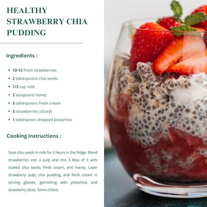 Nutriwish Raw Chia Seeds 250 g (8.8 oz) | Omega-3 Rich Superfood with Fibre, Antioxidants & Plant Protein | For Smoothies, Puddings, Baking & Healthy Vegan & Keto Diets