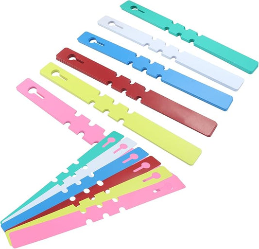 120 PCS Adjustable Plastic Plant Tree Tags - Waterproof Wrap Around Labels, Reusable Garden Markers(Assorted Colors)