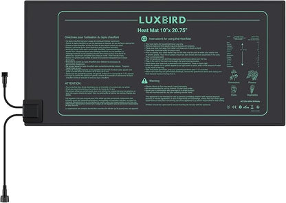 LUXBIRD Daisy Chain Seedling Heat Mat 10" x 20.75" Waterproof Plant Heating Pad, for Seed Starting, Germination, Hydroponics (Master Mat Required)