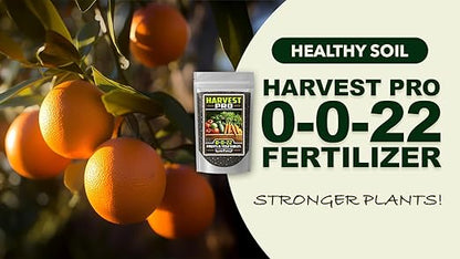Fertilizer Commerical Grade | Harvest Pro 0-0-22 | 5 Ounces | Custom Professional Mix Blend | Potassium & Magnesium for Fruit, Citrus & Vegetable Plants | Support Bud Development, Flowering & Fruit