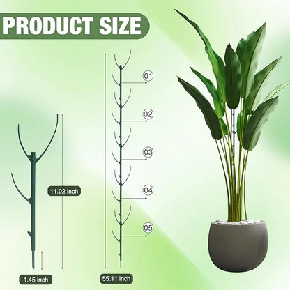 5 Pack Stackable Plant Support Stakes,Plant Cage Support Rings,Climbing Plants Support Structures for Indoor & Outdoor Use,Garden Accessories (5 Pack)