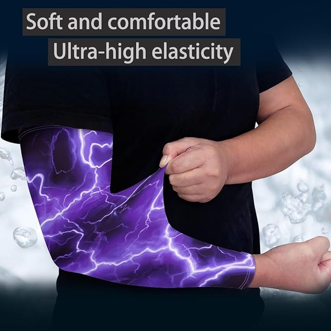 Binienty Unisex Arm Sleeves for Driving, Golf, Cycling, Sports, UV Protector Cooling Arm Sleeves Cover