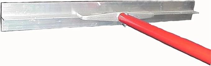 MARSHALLTOWN Asphalt Lute Rake, Plain 36 Inch Blade, 72 Inch Aluminum Handle, T Connector, Made in the USA, RED700031C