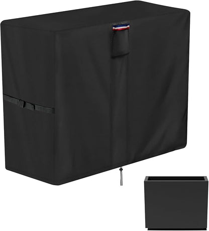 Planter Cover, for Veradek Tall Rectangular Planter, Heavy Duty Frost Cover for Outdoor Winter Frost Cold Weather, Black 30" x 12" x 29"