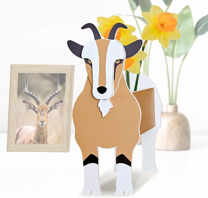 Antelope Planter, Cute Animal Shape Flower Planters, Plant Pots for Indoor/Outdoor Garden Decor, Unique Gifts/Souvenirs for Pet Lovers