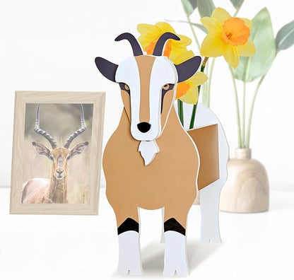 Antelope Planter, Cute Animal Shape Flower Planters, Plant Pots for Indoor/Outdoor Garden Decor, Unique Gifts/Souvenirs for Pet Lovers