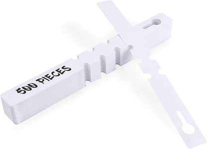 eZAKKA Plant Labels, 500pcs Plant Tags Markers Plastic Wrap Around Hanging Garden Markers Labels Tree Tags Sticks for Seedlings Outdoor Garden Waterproof, 2 x 20 CM
