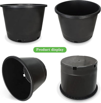 Planter Nursery Pots 8.4 Gallon Pots for Plants, Injection Molded Plastic Nursery Pots, Plant Container 8.4 Gal 5-Pack