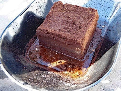 Coconut Coir Compressed Block expands up to 18.7 Gallons (2.5 Cu Ft) - Ideal Growing Medium for Potting Mix - Healthy Roots, Healthy Plants and Bountiful Harvest (1 Pack)