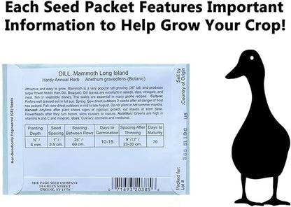 Set of 15 Assorted Vegetable & Herb Seed Packets - Create a Deluxe Garden Heirloom Seeds - 100% Non-GMO (15)