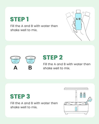 Plant Food Hydroponics Nutrients Supplies Hydroponic Growing System General A&B Plants Food for Vegetables Fruits Flowers Thrive - Indoor Herb Garden Plants Accessories