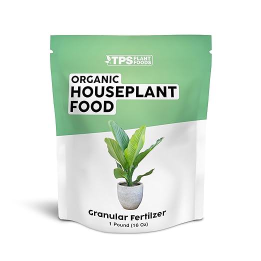 Organic Houseplant Food, Slow Release Dry Granular Fertilizer for House Plants - 1 Pound (16 Oz)