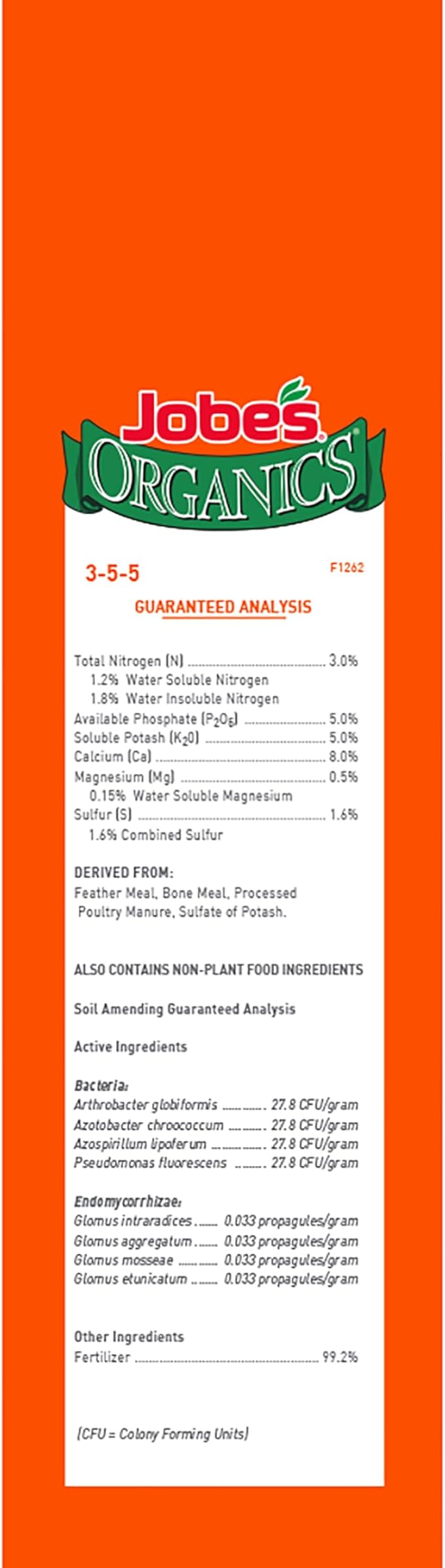 Jobe’s Organics Granular Garden Fertilizer, Easy Plant Care Fertilizer for Fruit and Citrus Plants and Trees, 4 lbs Bag