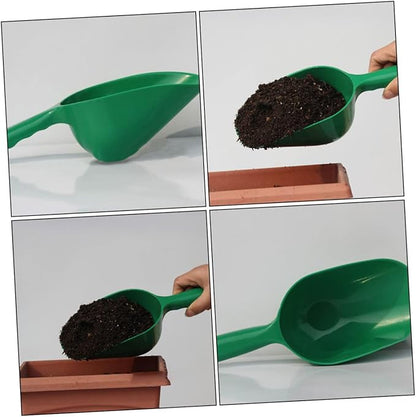 GANAZONO Thickened Gardening Soil Scoop Lightweight Portable Planting Shovel Garden Tool for Potting Soil and Plant Dirt 11.41X3.93X3.14 Inch