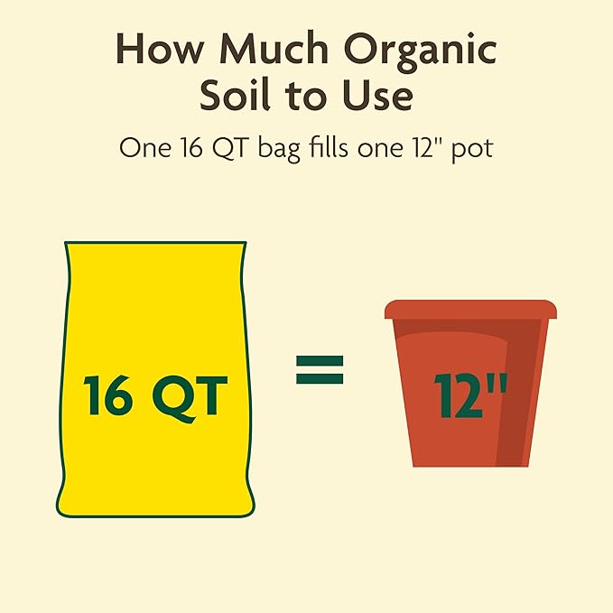 Miracle-GRO Organic Outdoor Potting Mix, for Outdoor Container Plants, Contains Quick-Release Natural Fertilizer, OMRI Listed, 16 qt.
