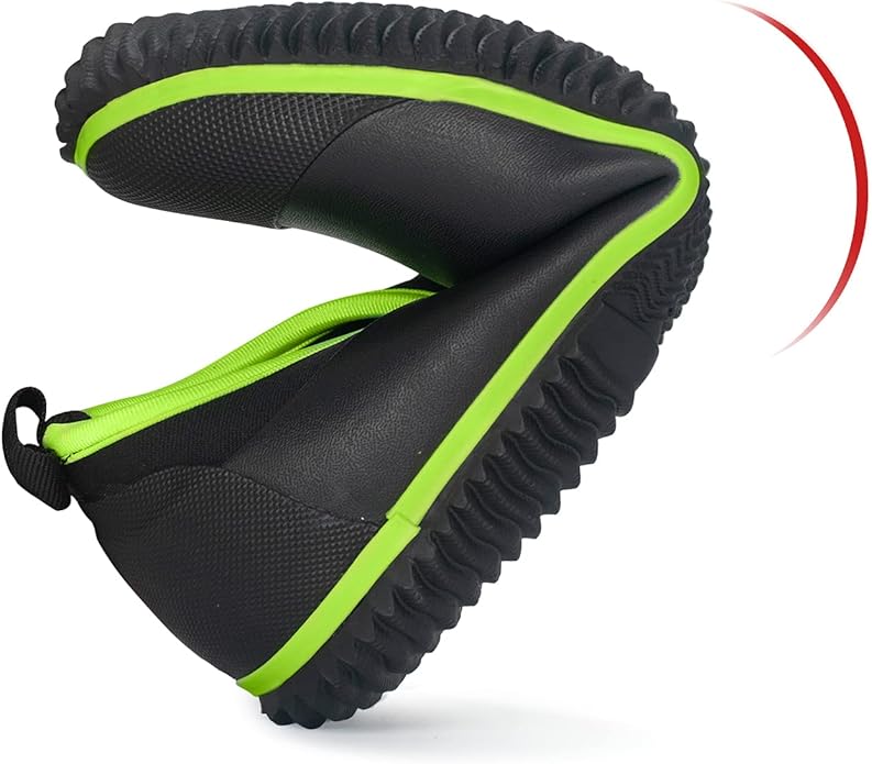 SWIFTFROG Men’s Garden Boots - Unisex Waterproof Ankle Slip-On Footwear Rubber Rain Boots for Men Women Outdoor,Camping,Gardening